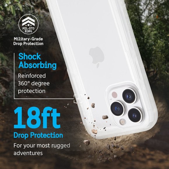 Voyager Series Apple iPhone 14 Pro Case with Belt Clip Holster [Wireless Chargin